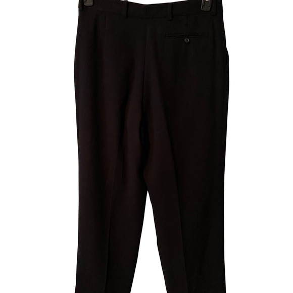 Calvin Klein Women Black Textured Pleated Dress Pants Size 6 - Picture 8 of 14